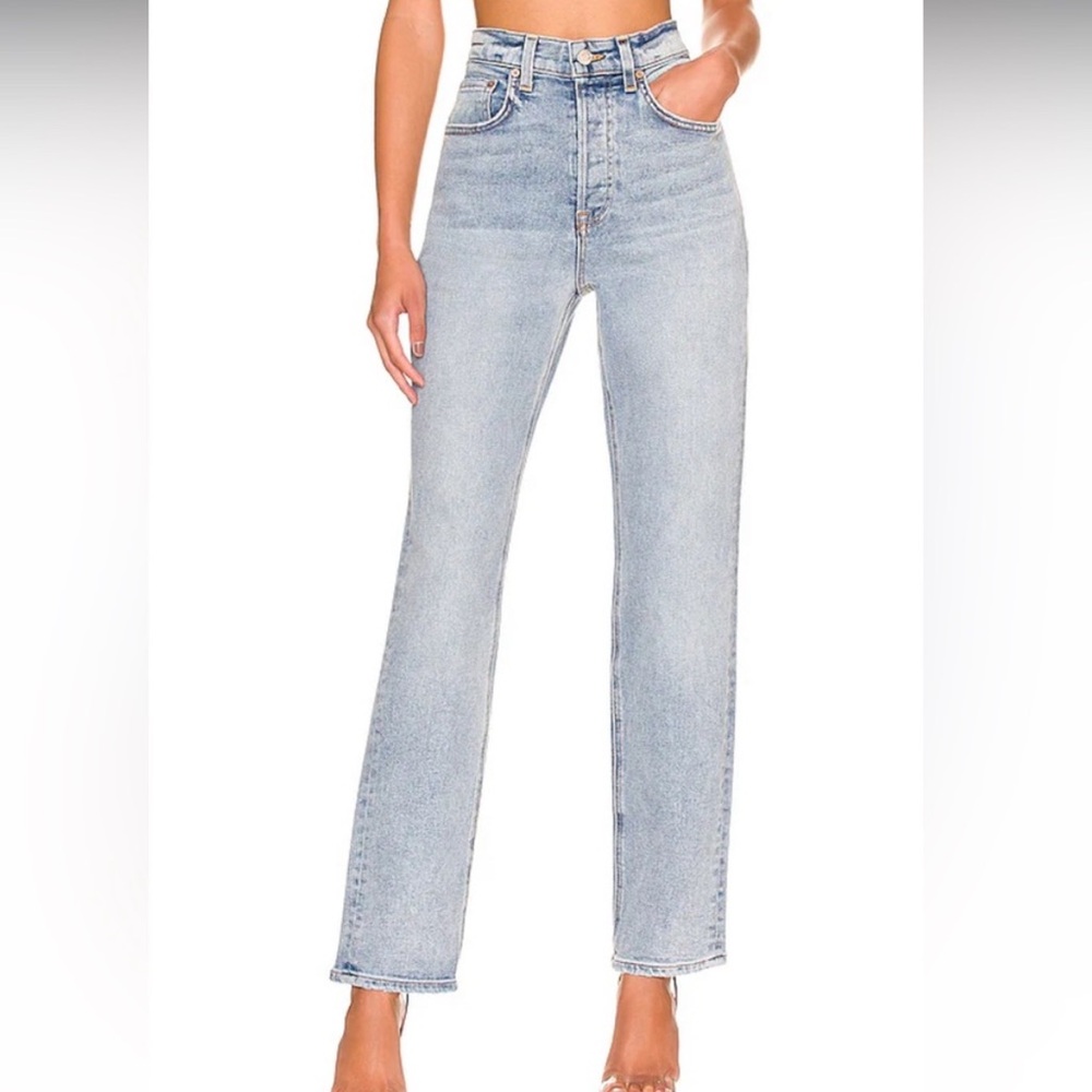 GRLFRND Mid Rise Straight Cassidy Jeans Size 26 in La Brea